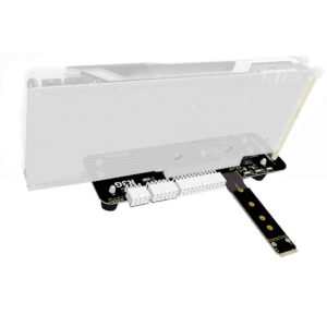 ADT-LINK M.2 Key M NVMe External Graphics Card Stand Bracket with PCIe3.0 x4 Riser Cable 25cm 50cm 32Gbs for ITX STX NUC VEGA64 GTX1080ti (25CM,R43SG-TU)