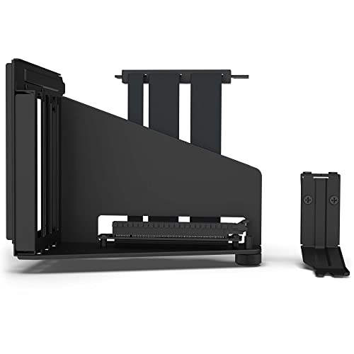 NZXT Vertical GPU Mounting Kit - AB-RH175-B1-175 mm PCIe 4.0x16 Riser Cable - GPU Holder - Sturdy Steel Bracket - Black