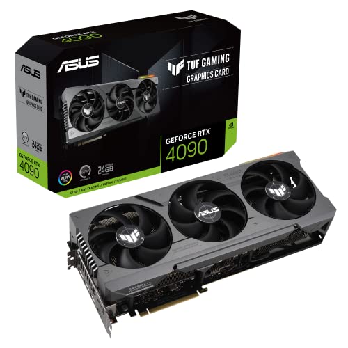 ASUS TUF Gaming GeForce RTX 4090 Graphics Card (PCIe 4.0, 24GB GDDR6X, HDMI 2.1a, DisplayPort 1.4a)