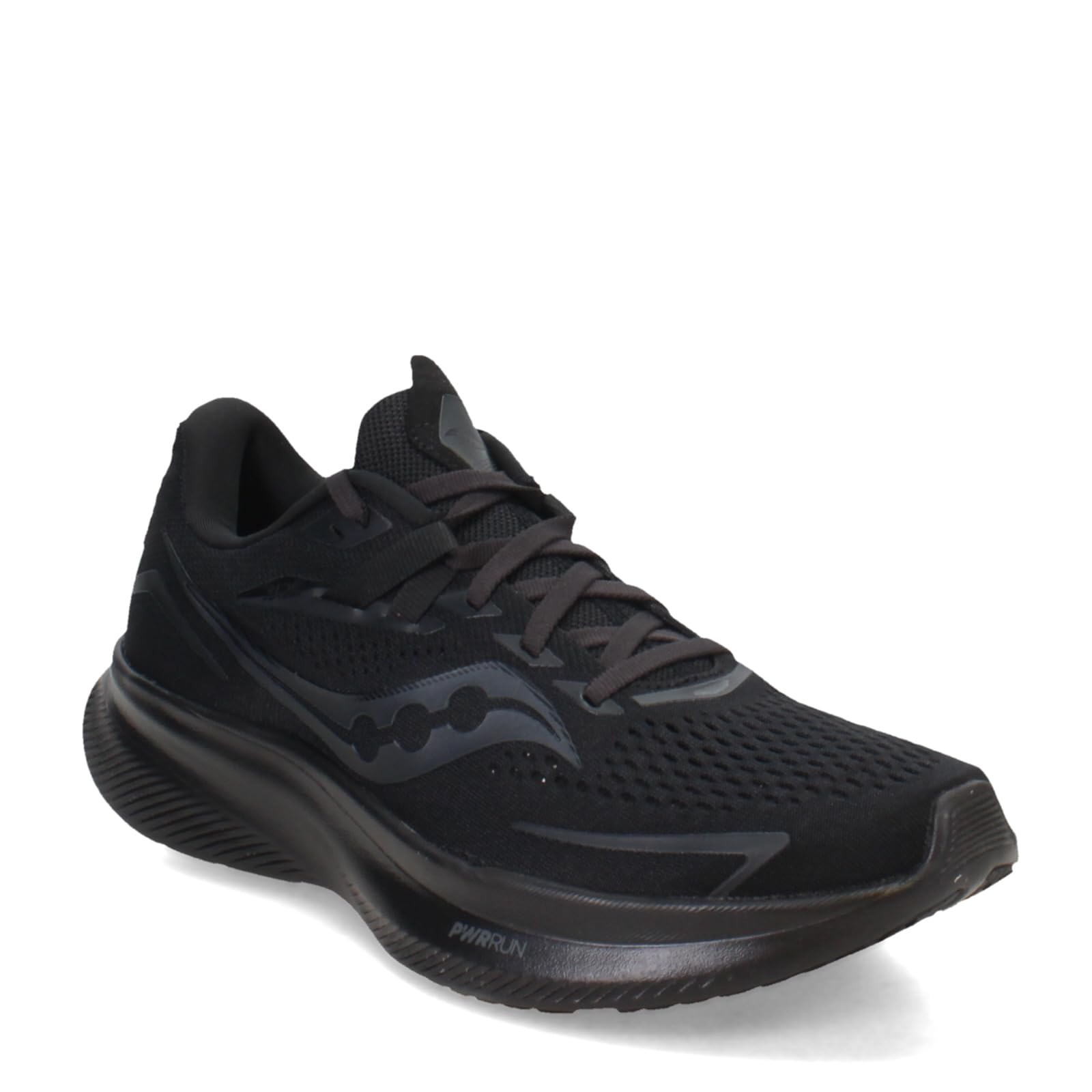 Saucony Women's Ride 15 Running Shoe, TRIPLE BLACK, 8