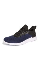 athletic propulsion labs (apl) men's techloom tracer sneaker, black/navy/white, 10.5