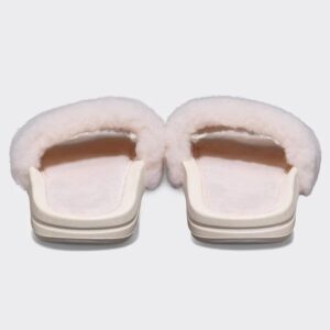 APL: Athletic Propulsion Labs Women's Shearling Slide, Sea Salt/Black, 8