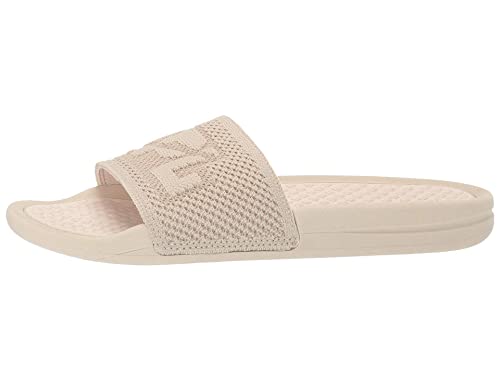 Athletic Propulsion Labs (APL) Women's Big Logo Techloom Slide Slipper, Parchment, 5