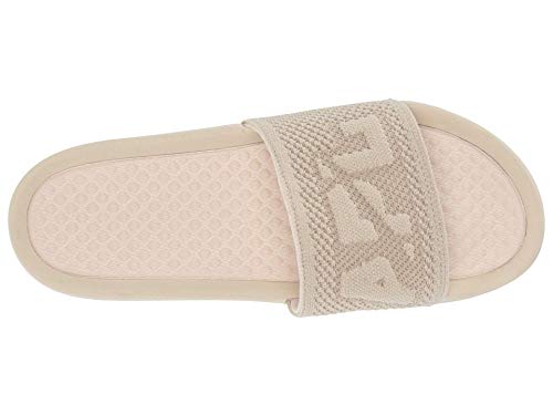 Athletic Propulsion Labs (APL) Women's Big Logo Techloom Slide Slipper, Parchment, 5