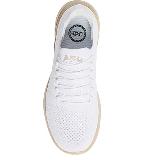 APL: Athletic Propulsion Labs Women's Techloom Breeze Shoes, White/Champagne, 8.5