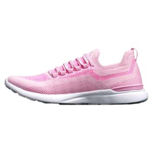 athletic propulsion labs women's techloom breeze shoe, soft pink/fusion pink/white, 9