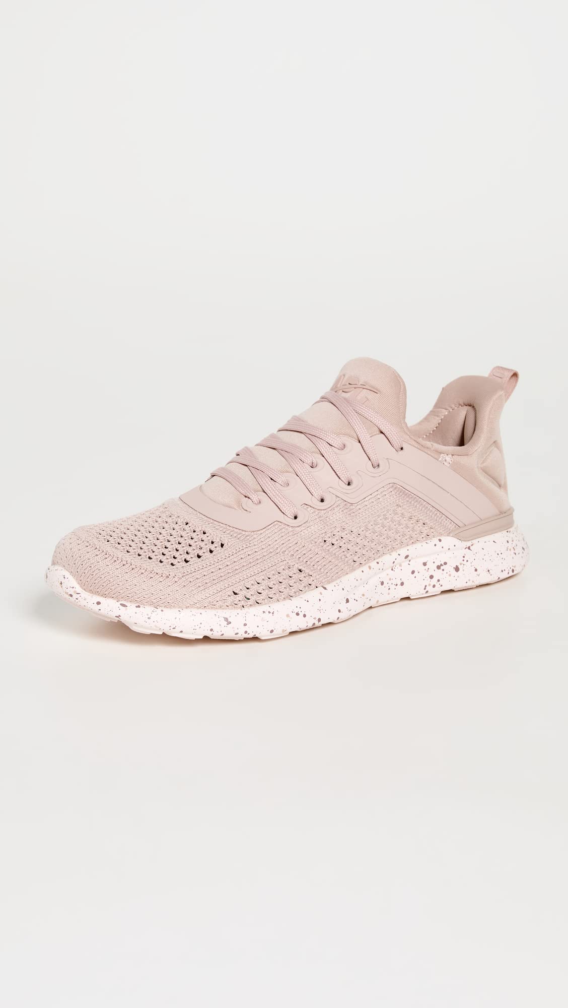 APL: Athletic Propulsion Labs Women's Techloom Tracer Sneakers, Rose Dust/Creme/Speckle, Pink, 5 Medium US