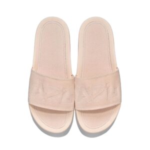 apl: athletic propulsion labs women's techloom velvet slide, creme, 10