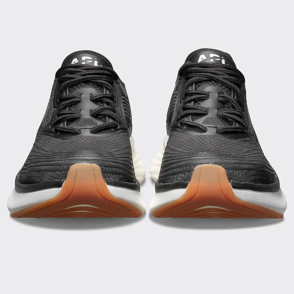 APL: Athletic Propulsion Labs Men' Streamline Sneakers, Black/White/Gum, 10