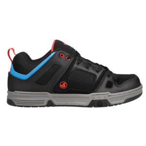 DVS Men's Gambol Skate Shoe, Black Fiery Red Blue, 9