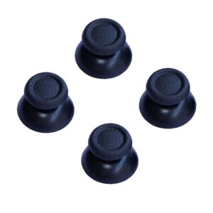 2 pairs thumbsticks analog thumb sticks for sony playstation dual shock 4 ps4 controller (black)