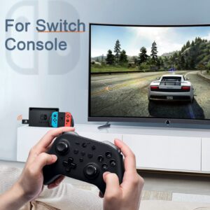 AKNES Bluetooth Controller Adapter, Gulikit Goku Adapter for Xbox Series X|S/Xbox One Controller(Bluetooth Ver.) PS4&PS5 / Switch Pro Controller, Play on Xbox One/Series X|S/PS4/Switch/PC/iOS