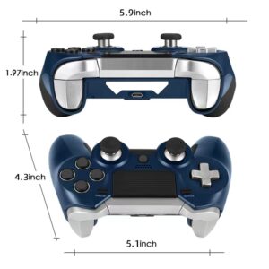 Eagolloar Modded Controller for PS4,Wireless Rapid Fire Scuf PS4 Elite Gaming Controller with Trigger Stops and Back Paddles for Remapping Buttons