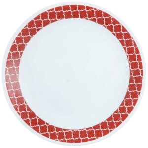 corelle livingware 10.25 inch dinner plate bp crimson trellis