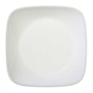 corelle square pure white 6-1/2" bread & butter plate