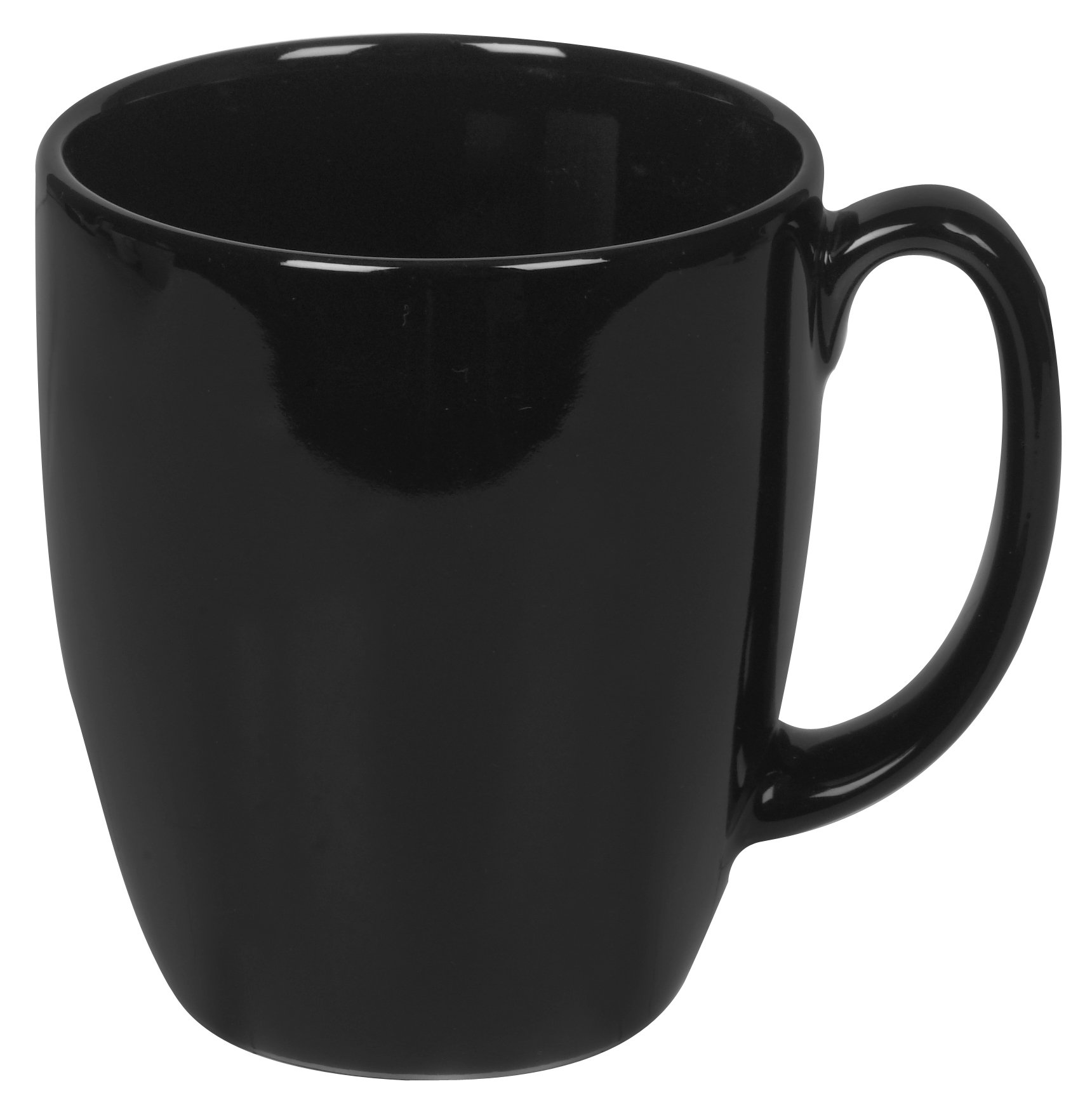 CORELLE Livingware 11-oz Black Stoneware Mug, 1 Count (Pack of 1)