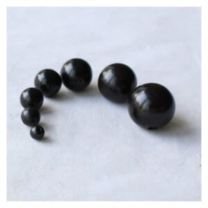 SASHUN YU 20pcs/lot Natural Black Sandalwood Loose Beads 6 8 10 12 15 18 20mm Pick Size Round Charms Wooden Beads DIY Jewelry Making T53 (Color : As Photo 20pcs, Item Diameter : 15mm)