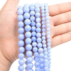 NHBT YU 6/8/10mm Natural Stone Synthetic Purple Agate Round Beads Loose Spacer Bead for Jewelry Making DIY Accessories T87 (Color : H8648, Item Diameter : 6mm)