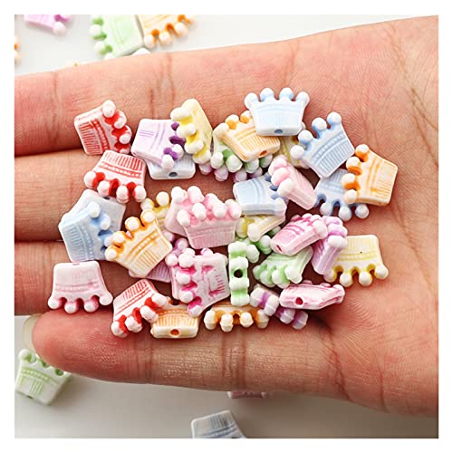 NHBT YU Mixed Acrylic Beads Various Shape Charm Loose Spacer Beads for Jewelry Making Handmade DIY Bracelet Necklace Accessories T719 (Color : 7 10x12mm 50pcs)