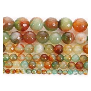 NHBT YU Natural Stone Beads Yellow Green Agate Loose Beads for Jewelry Making Needlework DIY Bracelet Strand 4-12 MM T87 (Color : H7243, Item Diameter : 10mm About 38 pcs)