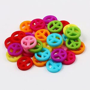 nhbt yu 50pcs acrylic round beads mixing color for diy fashion bracelet necklace making diy accessories spacer beads 15mm t719