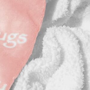 Compassion Blanket - Strength Courage Super Warm Hugs, Get Well Gift Blanket Plush Healing Thoughts Positive Energy Love & Hope, Cancer Support Gift for Women 50 x 65 (Pink, One Size)