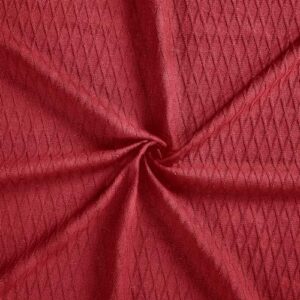 Superior Diamond Weave Blanket, 100% Cotton Cover for Home, Couch, Bed, Soft, Warm Blankets, Boho Aesthetic, Comfy, Cozy, and Cute Covers, Decorative Bedding Essentials, King, Burgundy