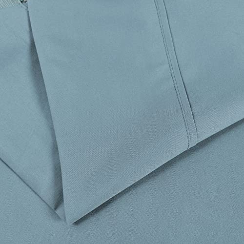 LONAVA Full Size Sheet Set - 6 Piece Hotel Luxury Wrinkle-Free Microfiber Sheet, OEKO-TEX Certified, Breathable & Elastic, 16" Deep Pockets, Spa Blue