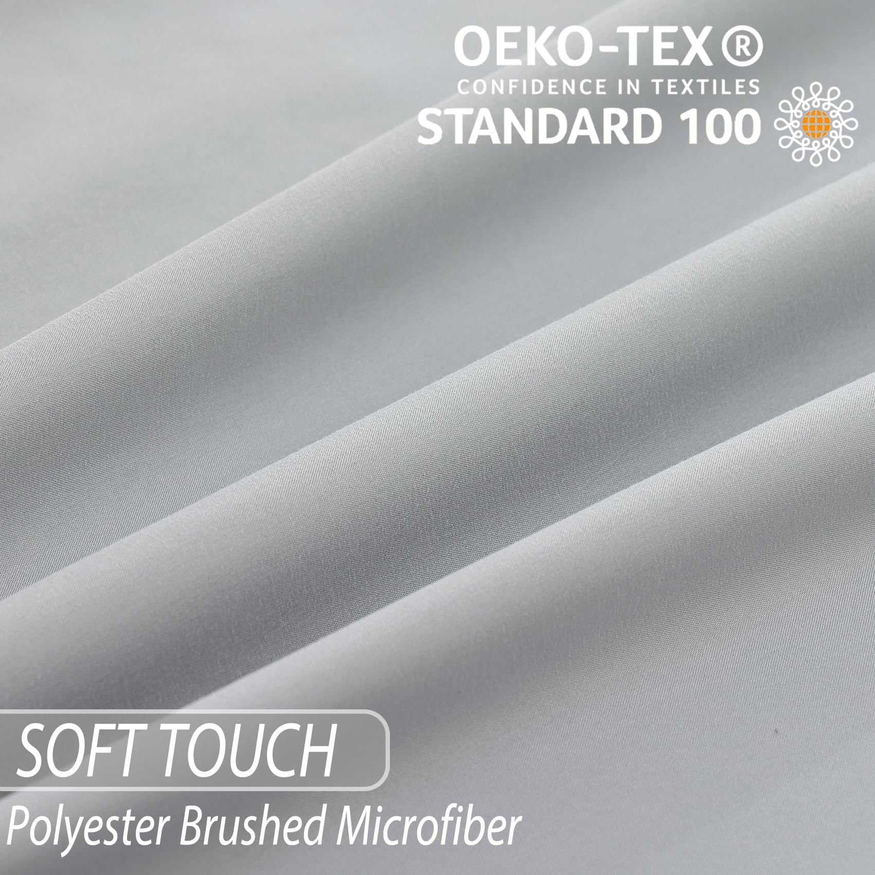 Full Sheet Set - 4 Piece Soft Breathable Bed Sheets for Full Size Bed, Extra Deep Pocket Lxuury Brushed Sheets, Cooling Hotel Bedding Sheets and Pillowcases, Wrinkle Free Oeko-Tex Sheets