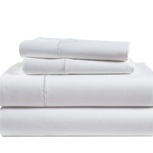 LANE LINEN 100% Egyptian Cotton Bed Sheets - 1000 Thread Count 4-Piece White Full Set Bedding Sateen Weave Luxury Hotel 16" Deep Pocket (Fits Upto 17" Mattress)