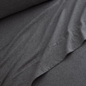 Road Trip America Jersey Knit Sheet Set - 4 Pieces Full Cotton Sheets Set - Soft Cozy Stretchy Knit Bed Linen (Dark Grey, Full)