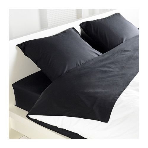 Crescent Bedding 100% Cotton 3 PC Twin XL Sheet Set Soft and Comfy - Twin Extra Long, 15" Deep Pocket, 39" x 80" Great for Dorm Room, Hospital and Split King Dual Adjustable Beds (Black, Twin XL)