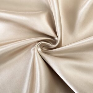 SiinvdaBZX 4Pcs Satin Sheet Set Full Size Ultra Silky Soft Beige Satin Full Bed Sheets with Deep Pocket, 1 Fitted Sheet, 1 Flat Sheet, 2 Envelope Closure Pillowcases