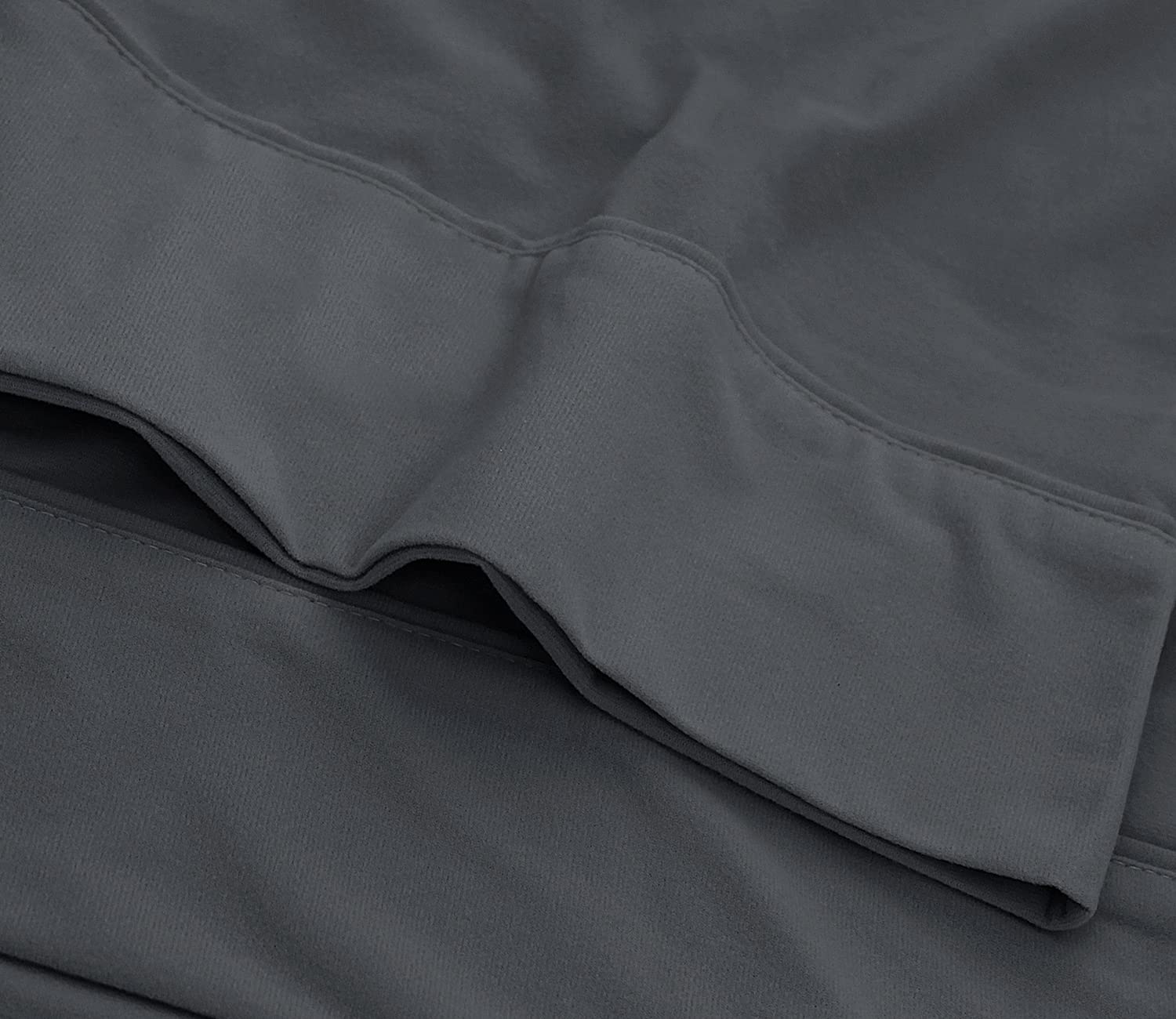 Marquess Microfiber Flannel Sheet Set-Ultra Soft & Comfortable 4 Pieces Sheet, Breathable & Luxury Warm Bedding Collection, Fade Resistant & Easy Care((CHARCOAL, FULL)