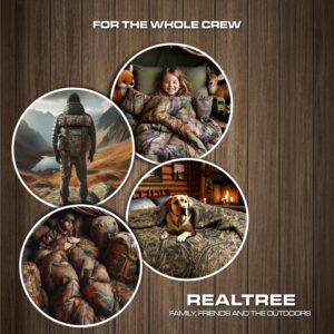 Realtree All Purpose Camo Bedding Full Sheet Set 4 Piece Polycotton Rustic Farmhouse Bedding for Lodge, Cabin & Hunting Bed Set – Perfect for Outdoor Camouflage Bedroom - (54"x 75”)