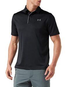 under armour men's ua tech polo xl black