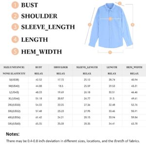 JMIERR Mens Cotton Linen Casual Stylish Button-Down Shirt Long Sleeve Business Fitted Dress Shirts Summer Beach Shirts for Men Old Money Regular Fit with Pocket, US 46(XL), Pink