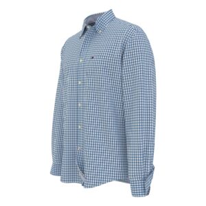 Tommy Hilfiger Men's Long Sleeve Casual Button Down Shirt in Classic Fit, Blooming Blue