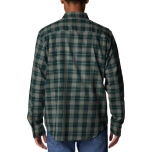 Columbia Men's Vapor Ridge III Long Sleeve Shirt, Spruce Balanced Tartan, X-Large