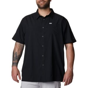 Columbia Men's Standard Slack Tide Camp Shirt, Black, Small