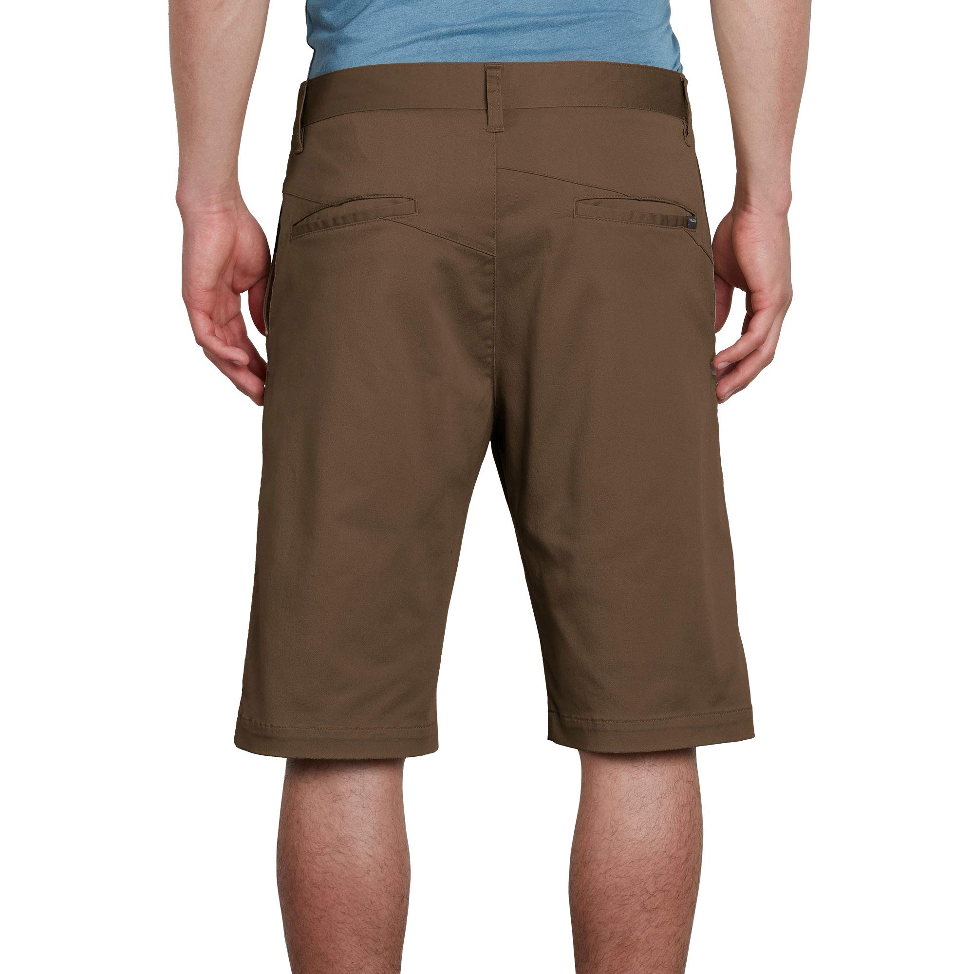 Volcom mens Vmonty Stretch Chino Shorts, Mushroom, 29 US