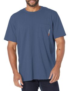 timberland pro men's base plate blended short-sleeve t-shirt, vintage indigo, medium