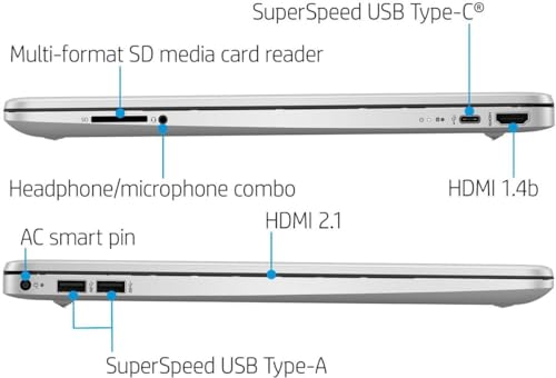 HP Newest 15.6" Touchscreen Laptop, Intel 6-Core i3-1215U Processor, 8GB RAM, 512GB SSD, Intel UHD Graphics, WiFi, Fast Charge, HDMI, Thin & Portable, Long Battery Life, Windows 11 Home