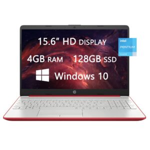 hp 2022 newest laptops, 15.6 inch hd computer, intel pentium silver n5030, 4gb ram, 128gb ssd, 1-year office 365, ethernet, webcam, wi-fi, bluetooth, fast charge, windows 10, lioneye hdmi cable