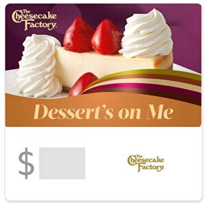 the cheesecake factory dessert's on me egift card