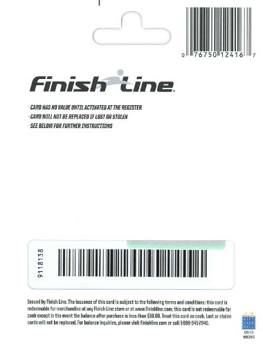 Finish Line Gift Card $25