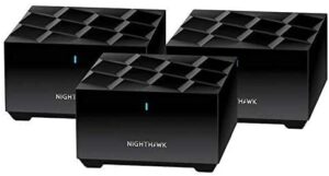 netgear nighthawk mesh wifi 6 system (mk6w) up to 4,500 sq. ft. dual-band easy mesh compatible internet speeds over 100mbps