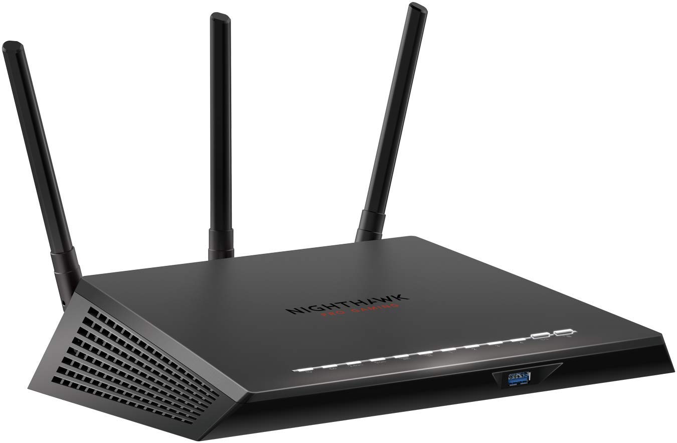 NETGEAR Nighthawk Pro Gaming XR300 WiFi Router with 4 Ethernet Ports and Wireless speeds up to 1.75 Gbps, AC1750, Optimized for Low ping (XR300)