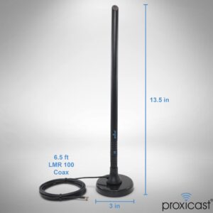 Proxicast 5-8 dBi 4G/5G External Magnetic High Gain Cell Antenna Compatible with AT&T Nighthawk M6 / MR6110 & MR6500, M5 / MR5200, M1 / MR1100, Verizon 8800L & Any Hotspot with TS9 connectors