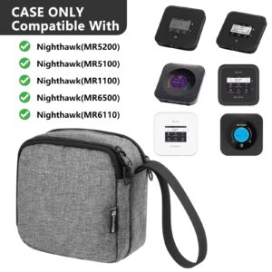 CaSZLUTION Travel Case Replacement for NETGEAR Nighthawk M5 5G Mobile Hotspot with WiFi 6 (MR5200, MR5100)/ M6 (MR6110)/ M6 Pro (MR6500)/ Mobile Hotspot 4G LTE Router MR1100 Storage Bag - Case Only